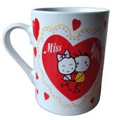 Kubek serce #4 walentynki - Miss You - NOWY 