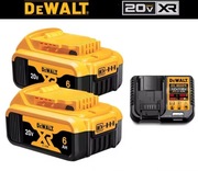 ZESTAW DeWalt XR 20V – 2x Akumulator 6.0 Ah + Ładowarka GRATIS – Nowość