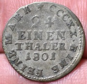 Fryderyk August III 1/24 talara 1801 IEC Drezno