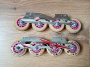 Płoza szyna kółka 63 mm do rolek z łożyskami ABEC3 szyny płozy