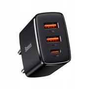 BASEUS ŁADOWARKA SIECIOWA USB-C USB 30W PD QC 3.0