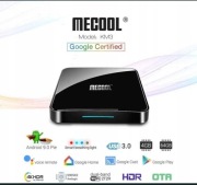 TV BOX. Odtwarzacz multimedialny. MECOOL KM3 4K HDR 4/64 | Android TV
