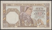 Serbia 500 dinarów 1941 - stan 1/2
