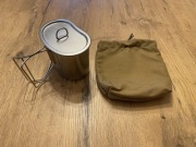 Kubek stalowy MFH US Army Canteen 0,5 l z pokrywką i pokrowcem