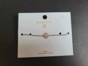 Bransoletka damska Parfois stal chirurgiczna 304L z motywem koniczynki