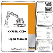 CASE CX75SR CX80 Service Manual lnstrukcja naprawcza serwisowa