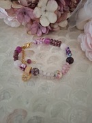 Bransoletka handmade z naturalnych kamieni jadeit jaspis kwarc granat