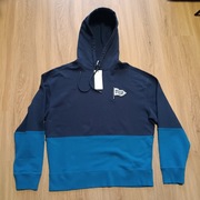 Maison Kitsune Color Block Oversize Hoodie Ink Blue/Sapphire M