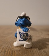 Schleich smerf smurf marketingowiec figurka model wycofany z 2014 r.