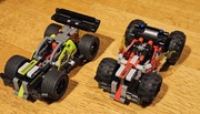 LEGO Technic 42072+42073 Żółta + Czerwona wyścigówka + WHACK! ’N’ BASH!