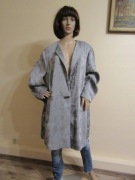 ULLA POPKEN szary melanż żakiet strukturalny plus size kieszenie_ 52