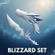 Blizzard Set | Snowstorm Knife + Blizzard gun | MM2 - Murder Mystery 2 SNOW