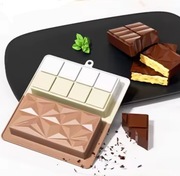 Podwójna 21*19*3 forma silikonowa do czekolady Dubai do pieczenia deserów 