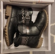 Czarne Botki, półkozaki roz.28