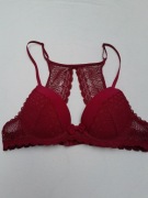 BIUSTONOSZ ETAM KORONKA BORDO
