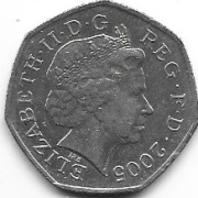 W.Brytania 50 pence 2005