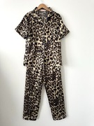 Satynowa piżama w panterkę Komplet