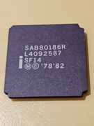 INTEL SAB80186R Złoty ceramiczny procesor LCC 68-pin