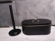 Chlebak metalowy Cookini Sandy i stojak na ręcznik papierowy 