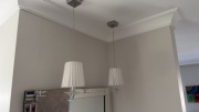 Kinkiety lampy wiszące 2 Nowoczesne z abażurem i kryształem – Komplet