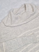 Ładny jasny kaszmirowy sweter w paski M, 100% kaszmir