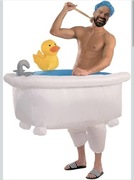 Nowy! Nadmuchiwany kostium wanny kąpiel z pomką