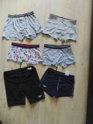 paka chłopak, speedo+bokserki -R. 122/128- 8/10L 