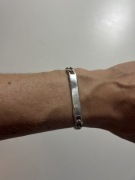 Srebrna bransoleta 20 g pancerka próba 925