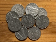 5 zł Rybak 10 sztuk stan obiegowy 1959 1973 1974