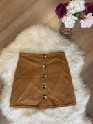 Brązowa spódniczka spódnica zamszowa rozmiar S