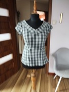 Bluzka elegancka Orsay S 36 czarno biała j. Nowa