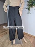 Spodnie damskie r. 20 wysokim stanem i szerokimi nogawkami Next