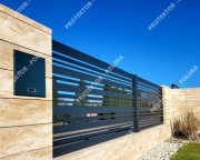 pustak podmurówka połówka ściana brama palisada ogrodzenie murowanie płotek