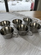 Uchwyty do szklanek vintage 6 sztuk