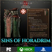 Diablo 4 IV 1 GREATER AFFIX Balazan's Maxtlatl Sins Of Horadrim Sezon 9 