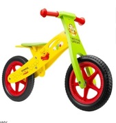 Rowerek biegowy drewniany. Kubuś Puchatek 