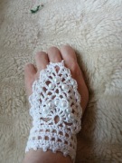 Mitenki rękawiczki białe komunia ślub