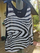 Cekinowa bluzka zebra XL Joanna Hope