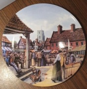 ROYAL DOULTON Talerz ozdobny porcelanowy w pudełku Certyfikat wieś koń 