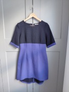 Sukienka midi Quiosque 36/S dwukolorowa granatowa