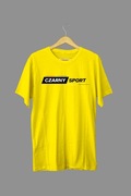 Koszulka Czarny Sport Żółta XL