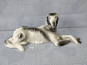 Figurka chart rosyjski borzoj porcelana Bogucice 