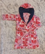 Szlafrok różowy w liski M&S rozmiar 122 cm