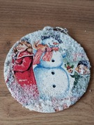 Bombki drewniane komplet 6 sztuk