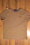 T-shirt Superdry r. 2XL beż/brąz bawełna kr rękaw męski