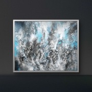 Abstrakcja,struktura,olej, 80x100cm, Monika Seroka