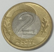 2 ZŁOTE 2008 - AWERS  I REWERS WADA TŁOCZENIA 