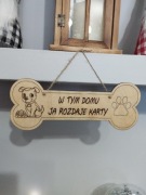 Wystrój Wnętrz, Tabliczka PIES, gadżet do salonu