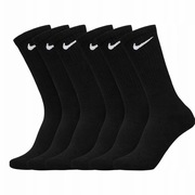 Skarpetki długie Nike czarne rozmiar 36-40   5 par