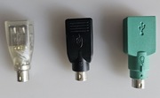 Przejściówka adapter klawiatura mysz USB-PS/2 (3 szt.)